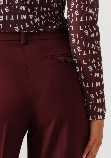 HAUTE L'AMITIÉ Pantalon PREMIERE PLAIN TALL PANT Bordeaux - large