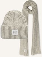 Lichtgrijze UGG Muts CHUNKY RIB KNIT SET - medium