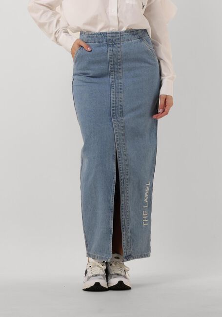 ALIX THE LABEL Jupe maxi LADIES WOVEN THE LABEL MAXI DENIM SKIRT en bleu - large
