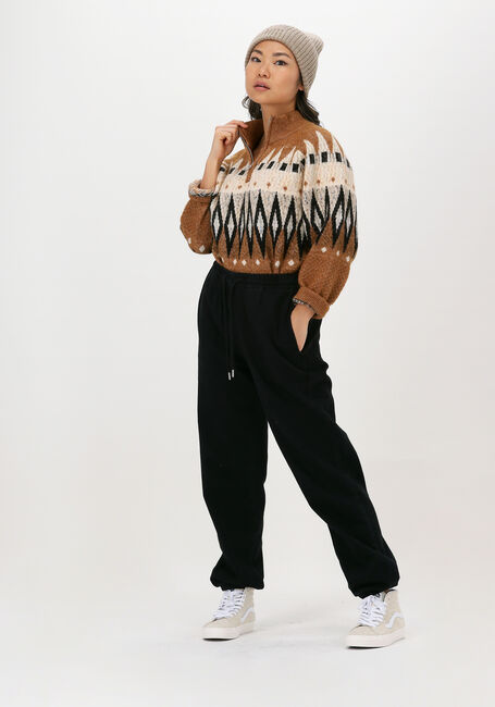 Bruine OBJECT Trui ISA L/S KNIT PULLOVER - large