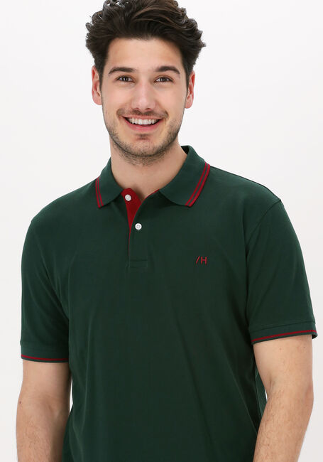 SELECTED HOMME Polo SLHAZE SPORT SS POLO W en vert - large