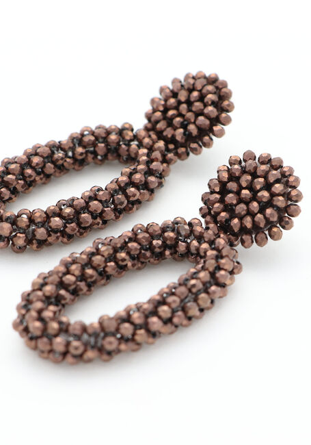 PAULIE POCKET Boucles d'oreilles OVAL BENTHE EARRINGS Bronze - large