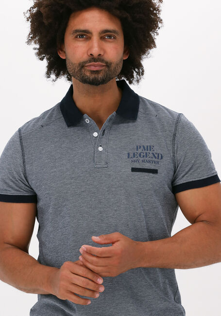 PME LEGEND Polo SHORT SLEEVE POLO TWO TONE PIQUE Gris foncé - large
