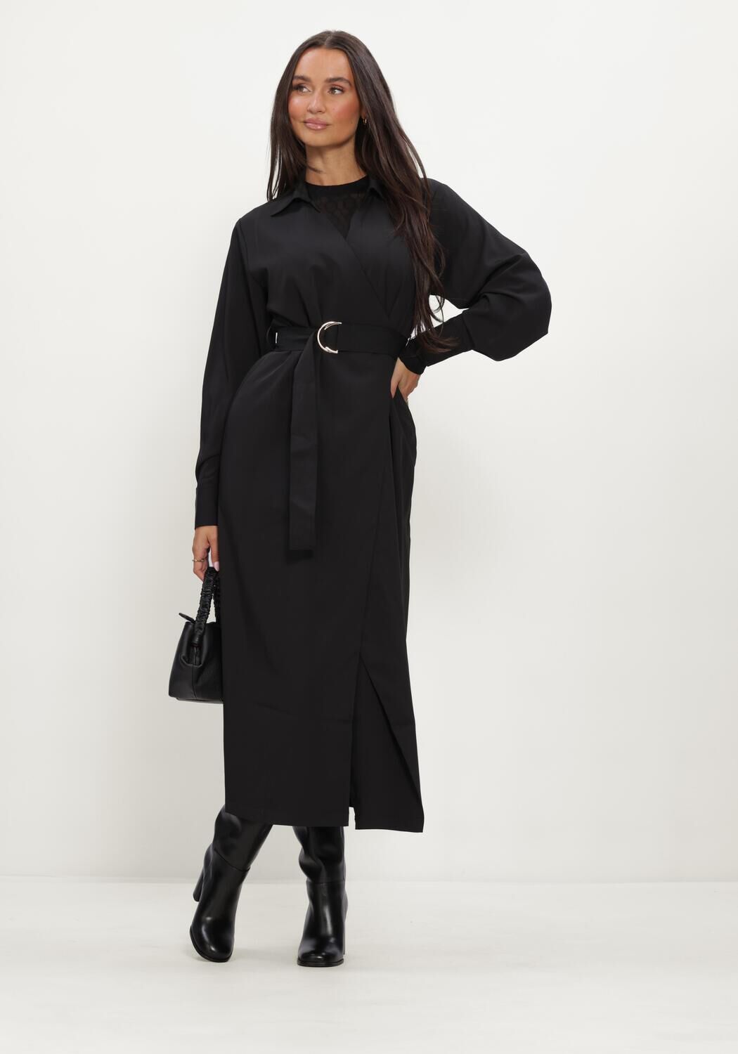 LINA LOCCHI Robe maxi LL-BELINDA en noir - large