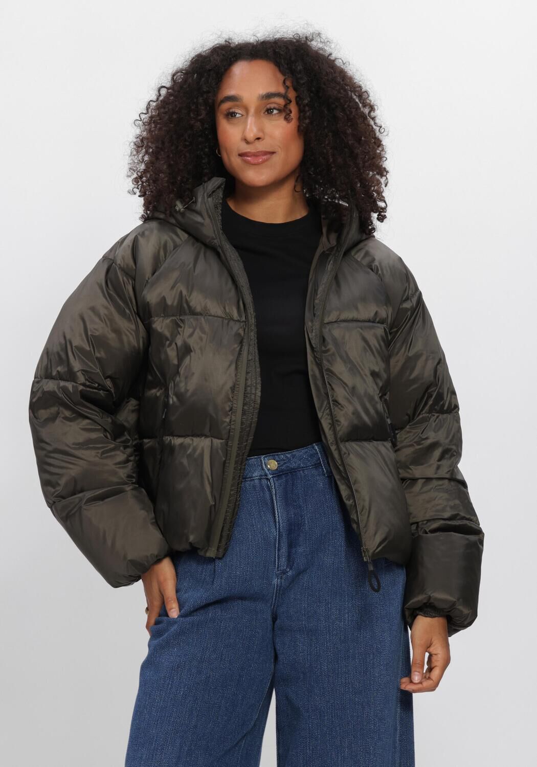 WITHBLACK Veste matelass&eacute; WBLEMMA SHORT DOWN PUFFER JKT Kaki - large