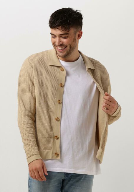FORÉT Gilet BOAT KNIT en beige - large