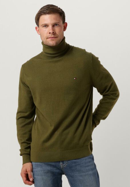 TOMMY HILFIGER Col roulé PIMA ORG CTN CASHMERE ROLL NECK Vert foncé - large