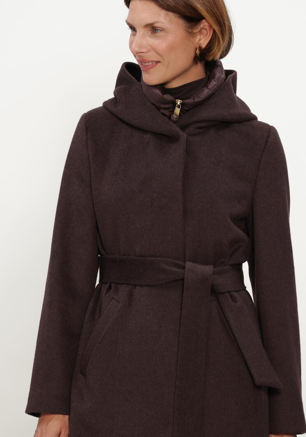 Bruine BEAUMONT Mantel AVIVA COAT - large