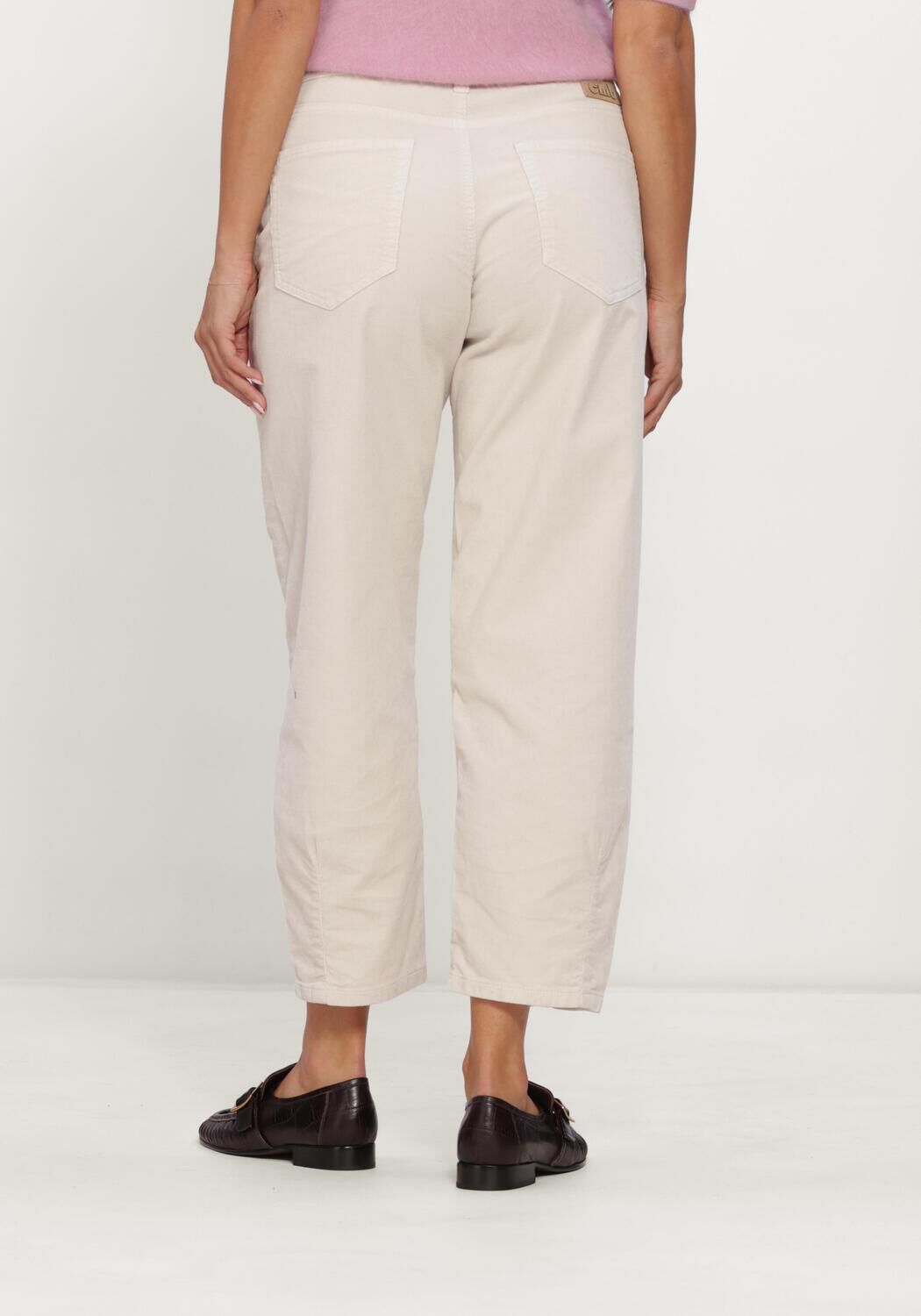 Beige CAMBIO Wijde broek EILIN - large
