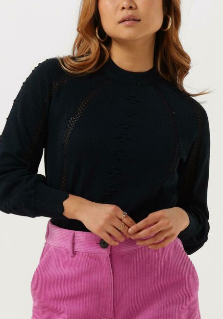 OBJECT Pull KALINA L/S KNIT PULLOVER Bleu foncé - large