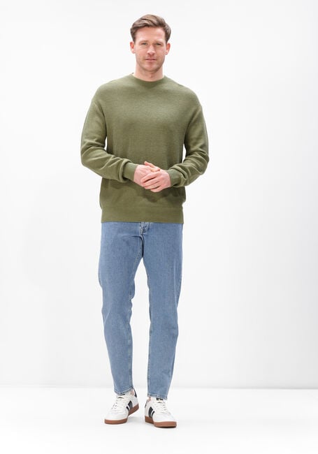 ANERKJENDT Pull AKEBBE COTTON/SILK KNIT en vert - large