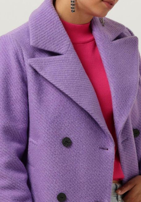 Y.A.S. Manteau YASINFERNO WOOLMIX JACKET en violet - large