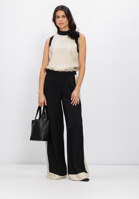 JANSEN AMSTERDAM Pantalon large OLENE BROEK CB 422 COLOR BLOCK ELASTIC WAIST en multicolore - large