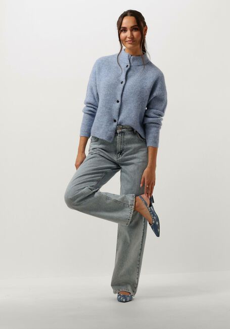 Lichtblauwe GESTUZ Vest ALPHAGZ SHORT CARDIGIAN - large