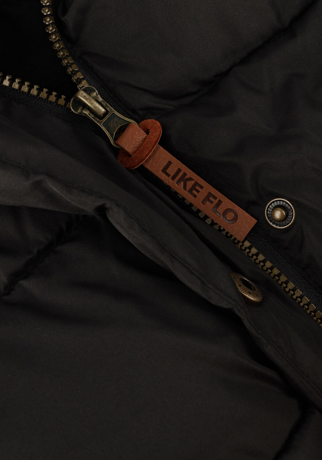 Grijze LIKE FLO Gewatteerde jas ABBY FLO GIRLS LONG FANCY HOODED JACKET - large