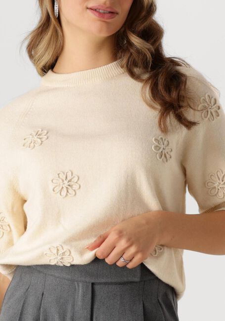 OBJECT Haut OBJLANEY RUBIN SS PULLOVER en beige - large