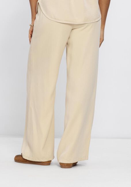 OBJECT Wide jeans OBJFRAME LISA WIDE MW PANTS en beige - large