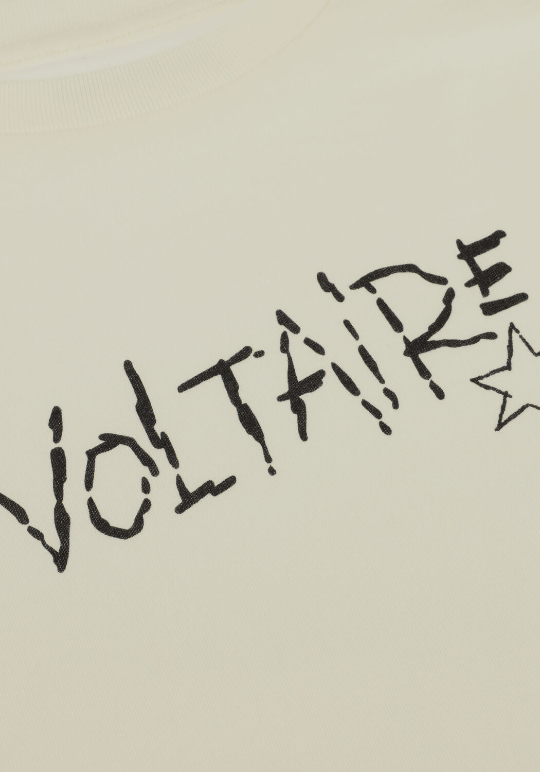 ZADIG & VOLTAIRE T-shirt X60531 Cr&egrave;me - large