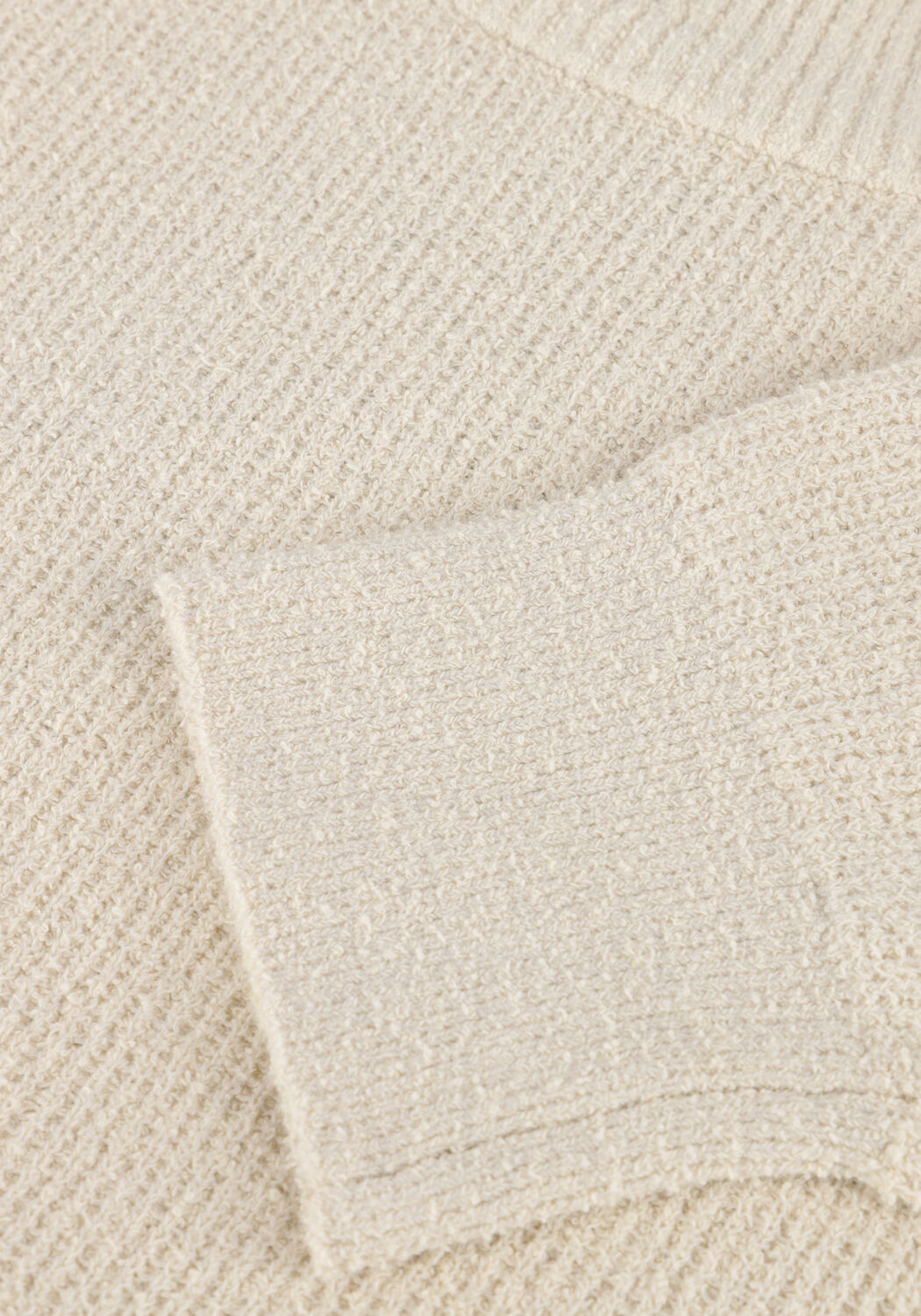 Beige CAST IRON Trui MOCK NECK FINE BOUCLE - large