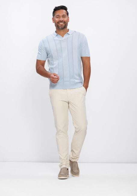 GENTILUOMO Polo POLO NO BUTTONS SS Bleu clair - large