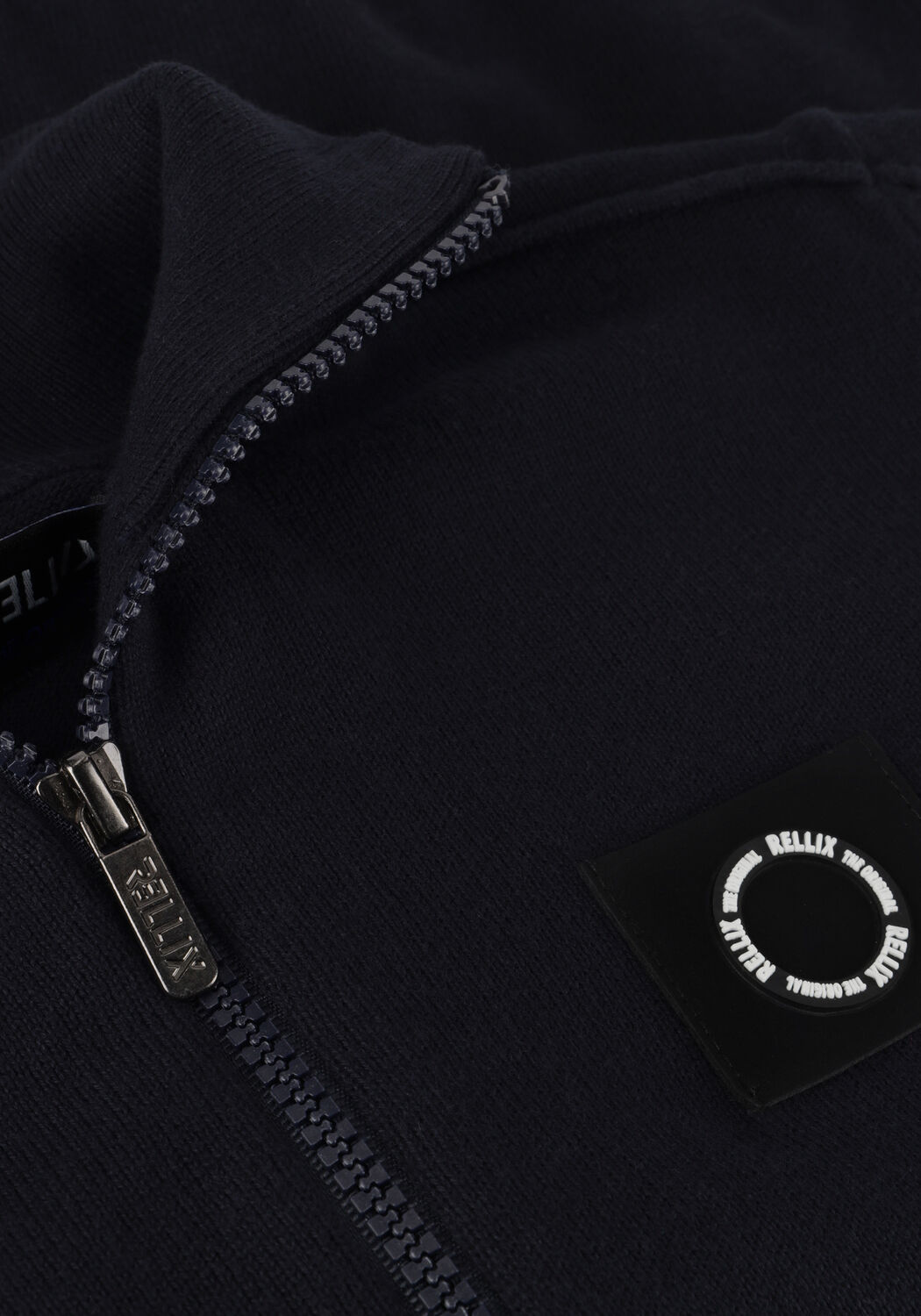 RELLIX Pull KNITWEAR ZIP en bleu - large