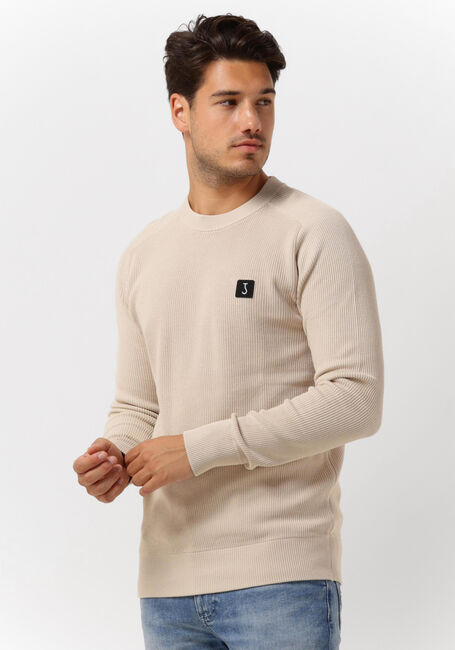 BUTCHER OF BLUE Pull LARSEN CREW KNIT en beige - large