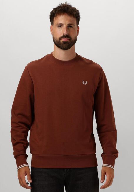 FRED PERRY Pull CREW NECK SWEATSHIRT en marron - large