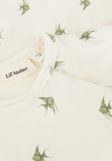 LIL' ATELIER Grenouillères NBMLAVO ENI SS SLIM BODY LIL en blanc - large