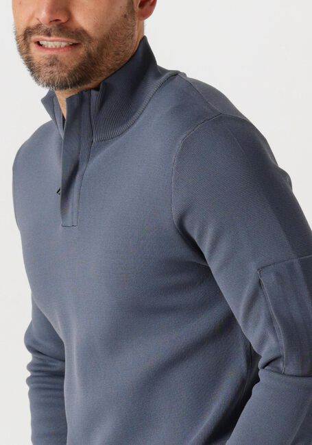 Blauwe GENTI Trui TURTLE ZIP - large