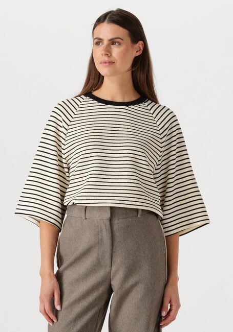 Witte CO'COUTURE T-shirt ERINCC STRIPE TEE - large