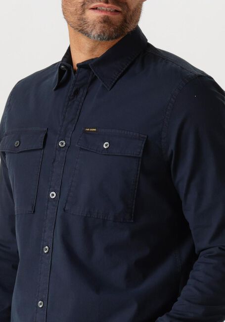 PME LEGEND Chemise décontracté LONG SLEEVE SHIRT LIGHT GD POPLIN STRETCH en bleu - large