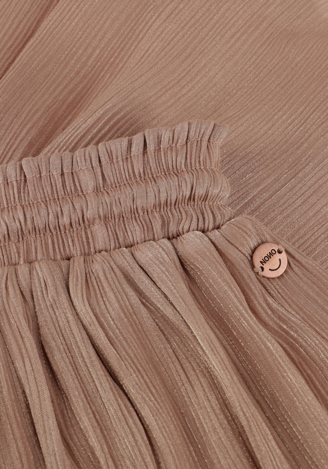 NONO Mini-jupe NELE METALLIC VOILE SKIRT en taupe - large