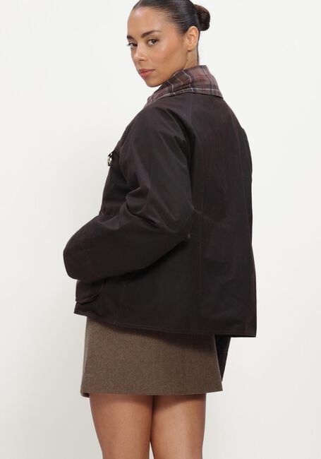 BARBOUR Jack ICONS TARTAN COLLAR SPEY WAX JACKET en marron - large