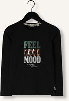 Zwarte MOODSTREET Tops & T-shirts CHEST GLITTERPRINT LONGSLEEVE - medium