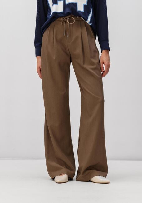 HAUTE L'AMITI&Eacute; Pantalon de jogging MICHELLE TAILOR TIE TALL PANT en marron - large