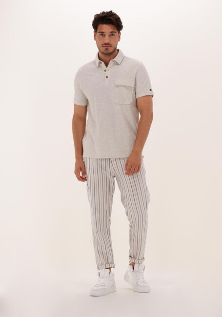 Beige CAST IRON Polo SHORT SLEEVE POLO REGULAR COTTON TWILL - large