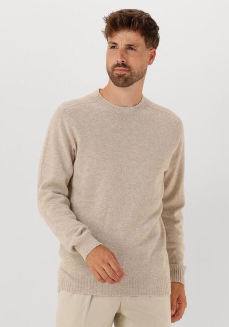 Beige PROFUOMO Trui PULLOVER CREW NECK - large