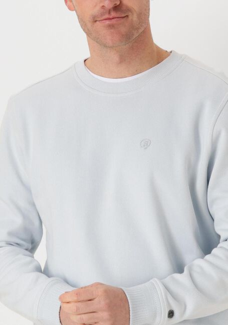 CAST IRON Pull LONG SLEEVE R-NECK REGULAR FIT TWILL en bleu - large