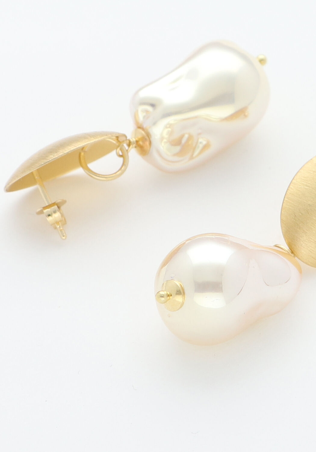 LOTT. GIOIELLI Boucles d'oreilles QU CRYSTAL PEARL LOOK M Dor&eacute; - large