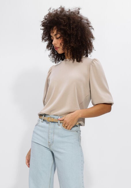 SELECTED WOMEN Pull SLFTENNY 3/4 SWEAT TOP en beige - large