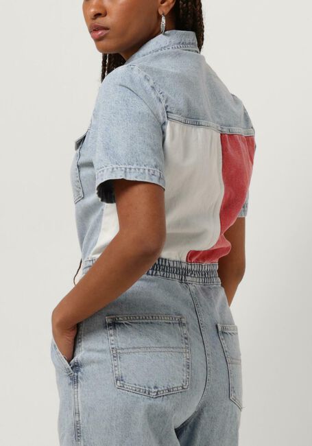 TOMMY JEANS Combinaison BOILER SUIT FLAG en bleu - large