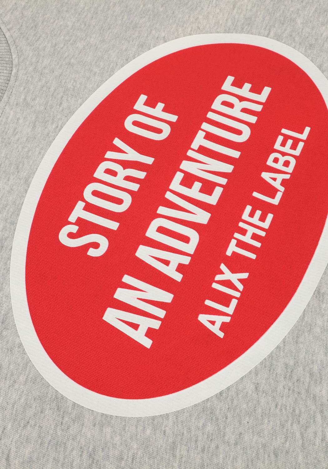 Grijze ALIX THE LABEL Sweater LADIES KNITTED ADVENTURE SWEATER - large