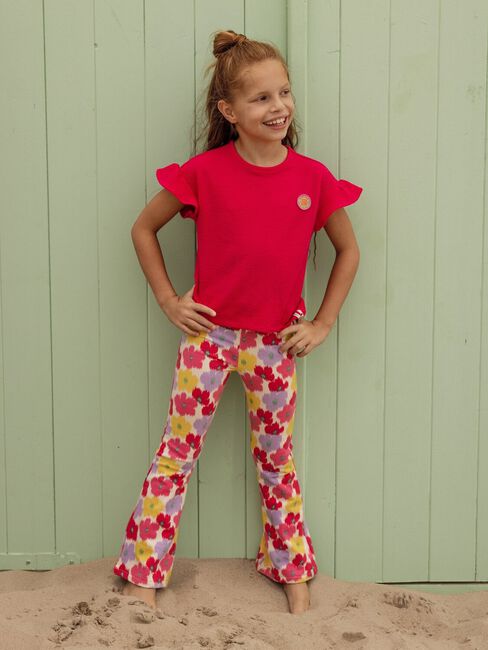 Roze LOOXS Little Flared broek 2612-7651 - large