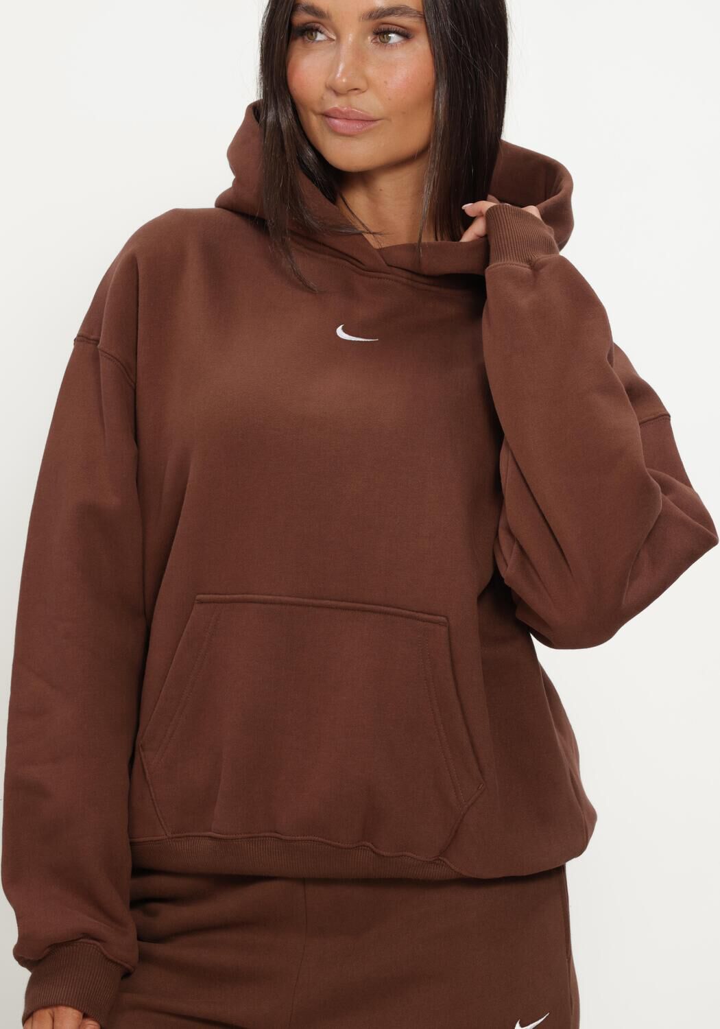 NIKE Chandail NIKE STUDIO FLEECE en marron - large