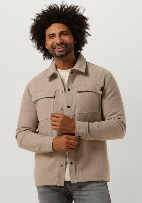 PUREWHITE Surchemise WOOL LOOK OVERSHIRT WITH POCKET AT FRONT Sable - large