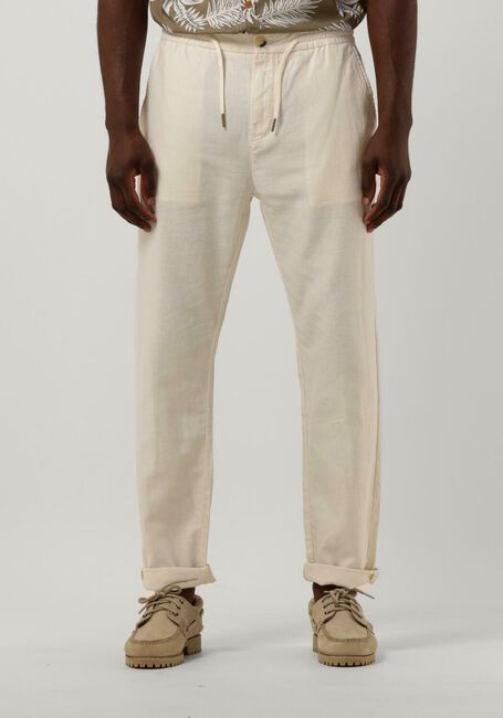 Beige SCOTCH & SODA Chino WARREN COTTON/LINEN TWILL JOGGER - large