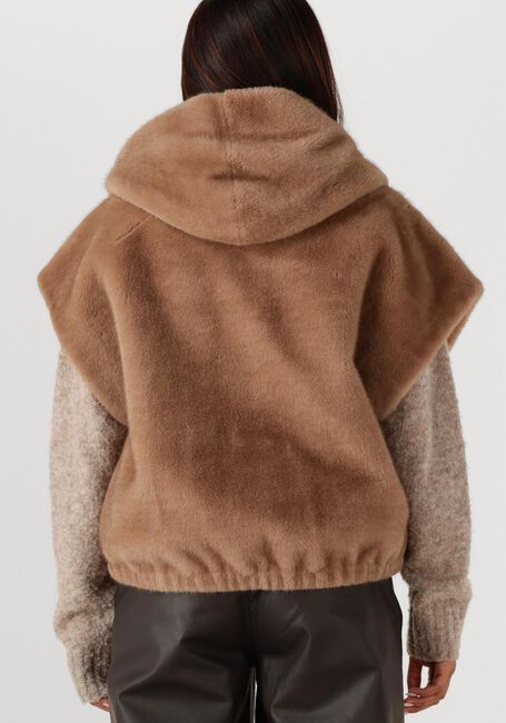 Bruine STUDIO AR Faux fur jas OLENA - large