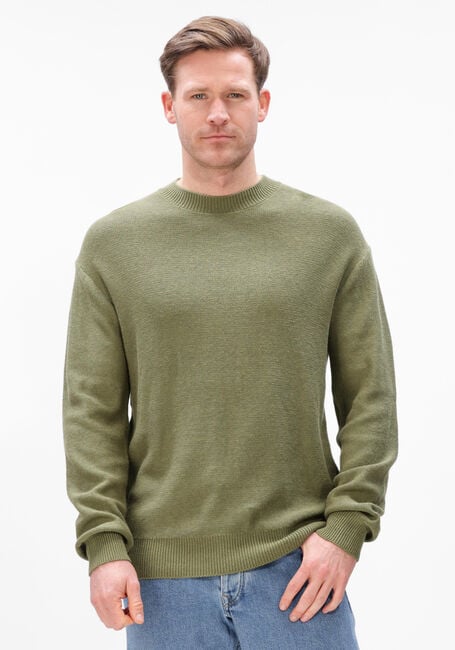 ANERKJENDT Pull AKEBBE COTTON/SILK KNIT en vert - large