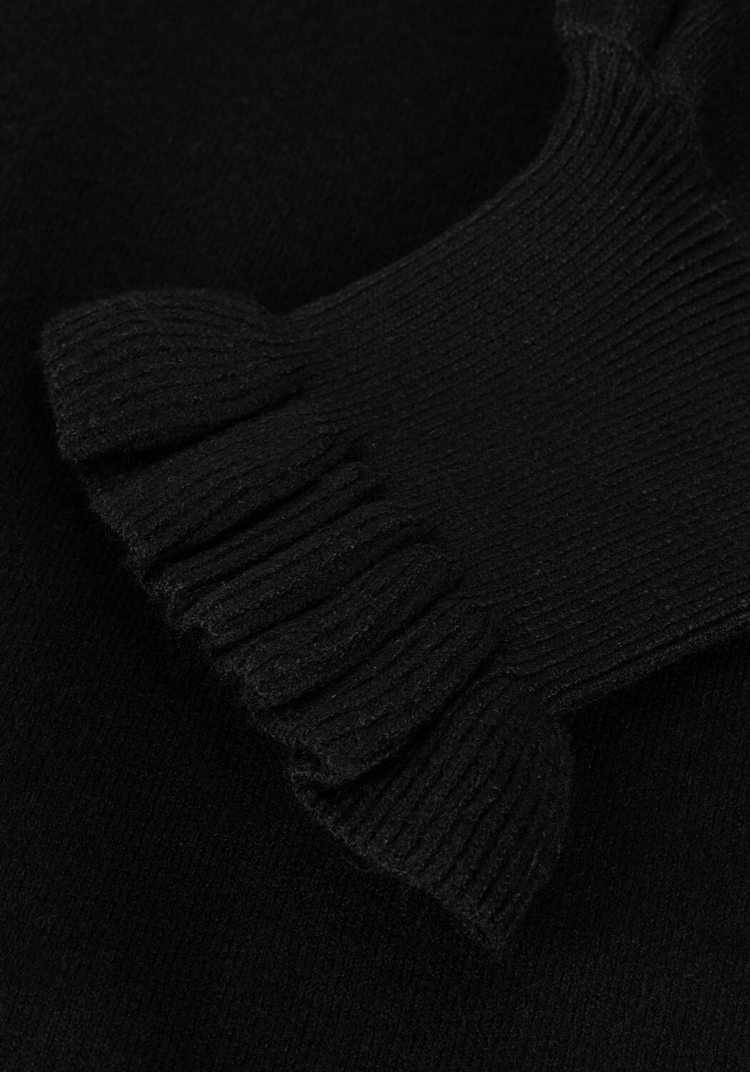 OBJECT Robe midi REYNARD LS KNIT DRESS en noir - large