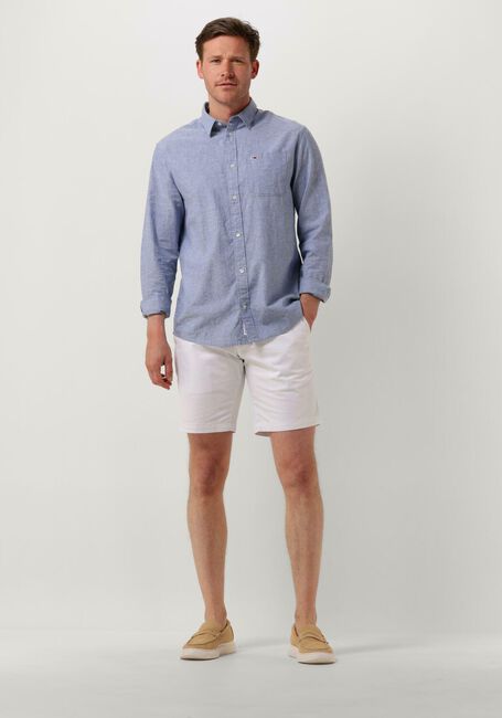 TOMMY JEANS Chemise décontracté TJM REG LINEN BLEND SHIRT en bleu - large